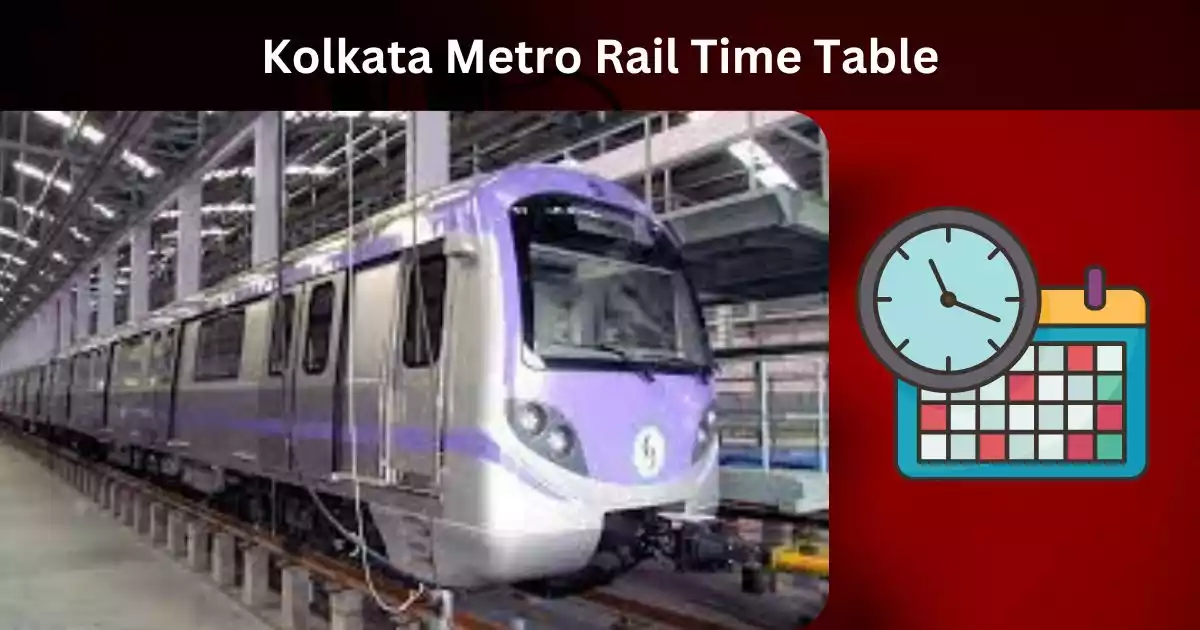 kolkata metro time table